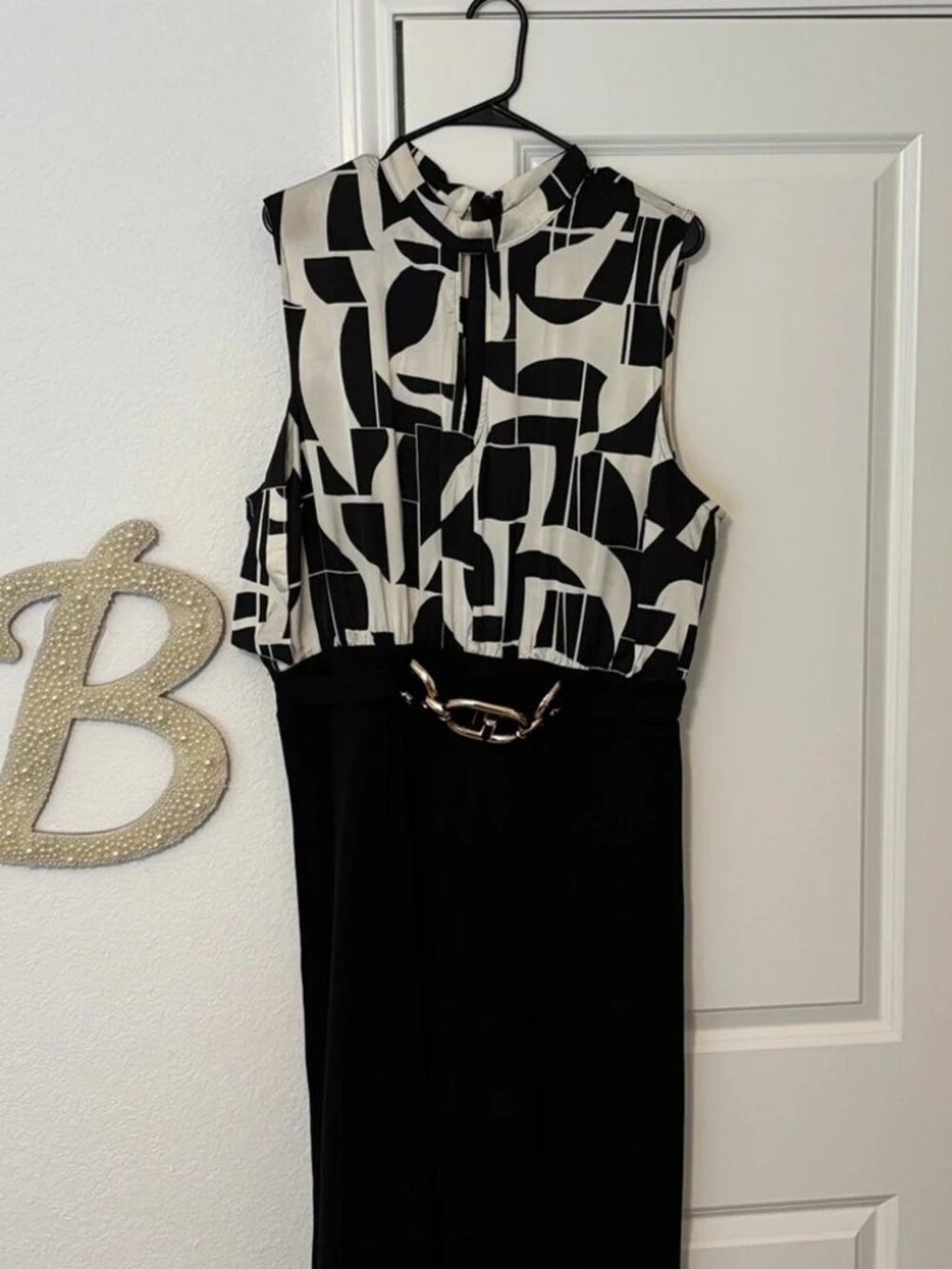 Fashion Nova Black and White Jumpsuit